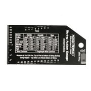 MusicNomad Precision String Action Gauge Ruler for String Height- Metric, SAE, 64ths (MN602)