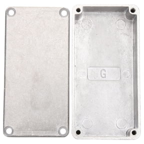HEALEEP Diecasting Stomp Box Plated Silver Aluminium for Guitar Effect Storage