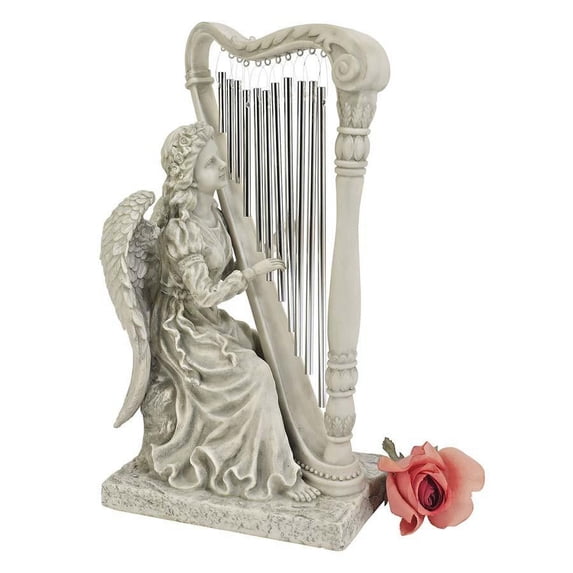 Musical Angel Home Garden Sculpture Statue