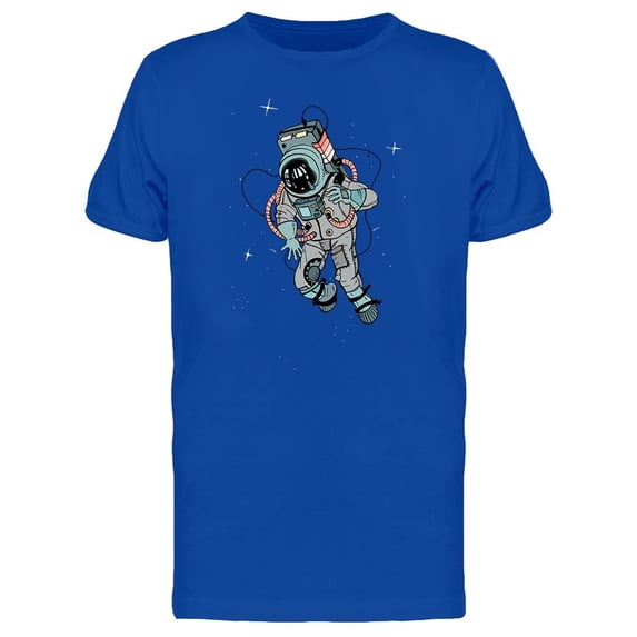 Musical Astronaut Graphic Tee Men's -Image by Shutterstock