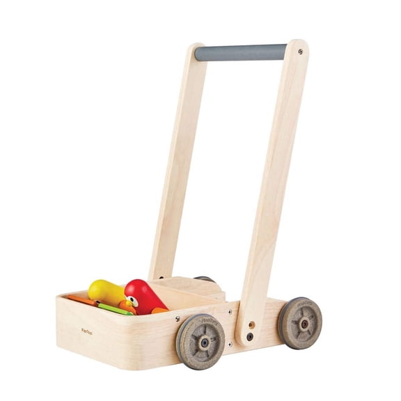 PlanToys Musical Bird Walker Wooden Push Toy with Sound | Montessori Developmental Activity for Balance, Rhythm & Coordination | Eco-Friendly Educational Toy for Early Learning