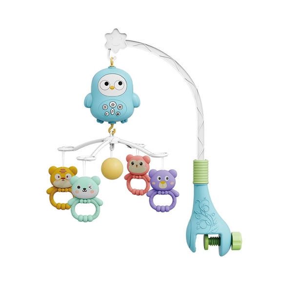 Musical Box Baby Crib Mobile Toy Rotating Rattle Bedside Nursery Room Decoration with Soothing Melodies for Newborns