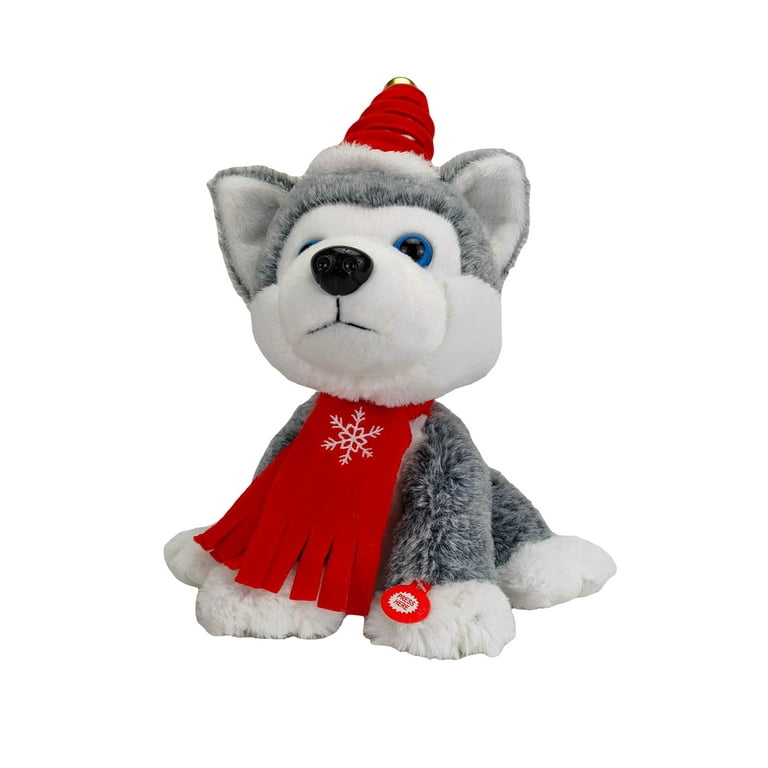 Christmas Edition Pet Plush Toy With Sound, Bite Resistant, Cartoon Dog Toy  And Cat Toy, For Entertainment