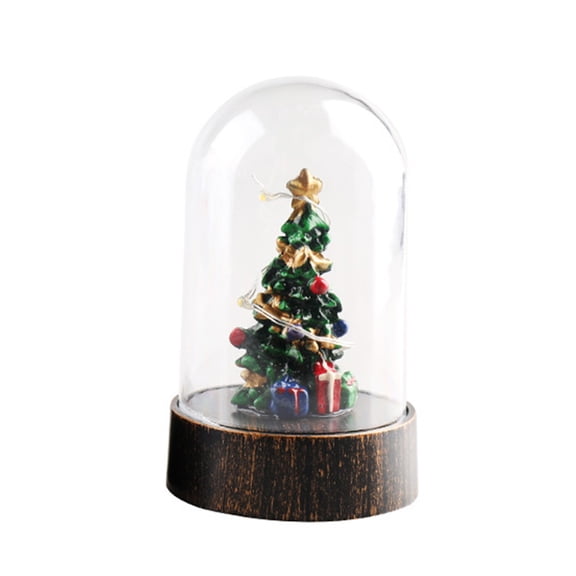 Musical Christmas Snow Globes Lighted with Timer 8 Songs Santa Making Coffee Shop Snowglobe USB/Battery Operated Swirling Glitter Christmas Decorations Home Decor for Kid Adult