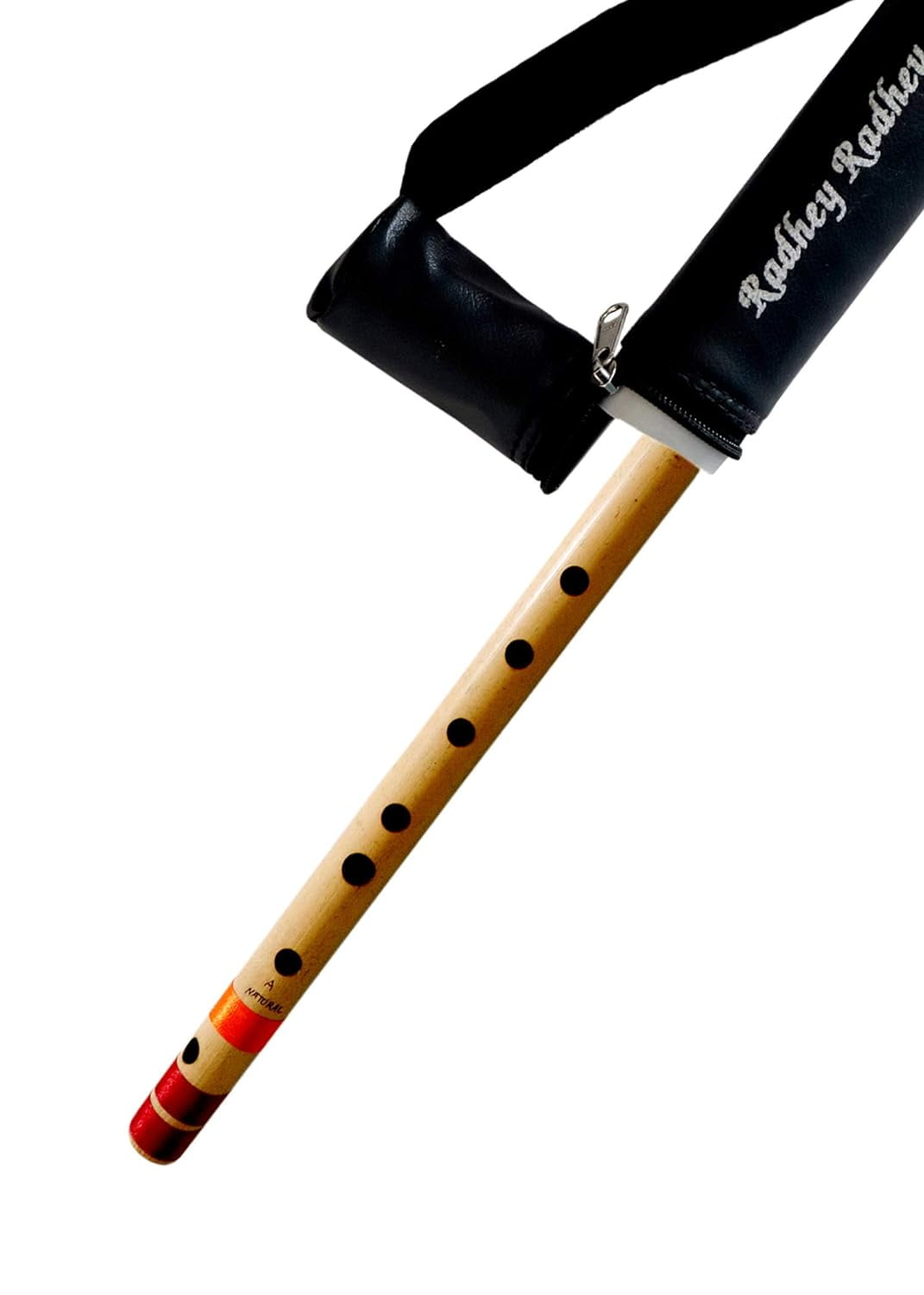Musical Combo Flutes A Natural (24 Inch) & DD Base 7 Hole (24 Inch) Bamboo Flute Bansuri with Flute Carry Bag Free By Indian Collectible