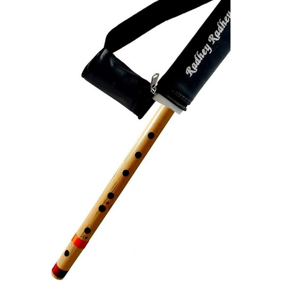 Musical Combo Flutes A Sharp (22 Inch) & D Sharp 7 Hole (17 Inch) Bamboo Flute Bansuri with Flute Carry Bag Free By Indian Collectible