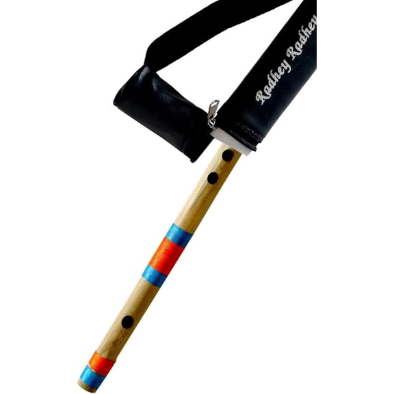 Musical Combo Flutes D Sharp 7 Hole (17 Inch) & EE (23 Inch) Bamboo Flute Bansuri with Flute Carry Bag Free By Indian Collectible