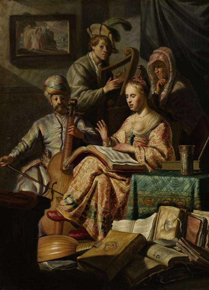 Musical Company Canvas Art - (18 x 24)