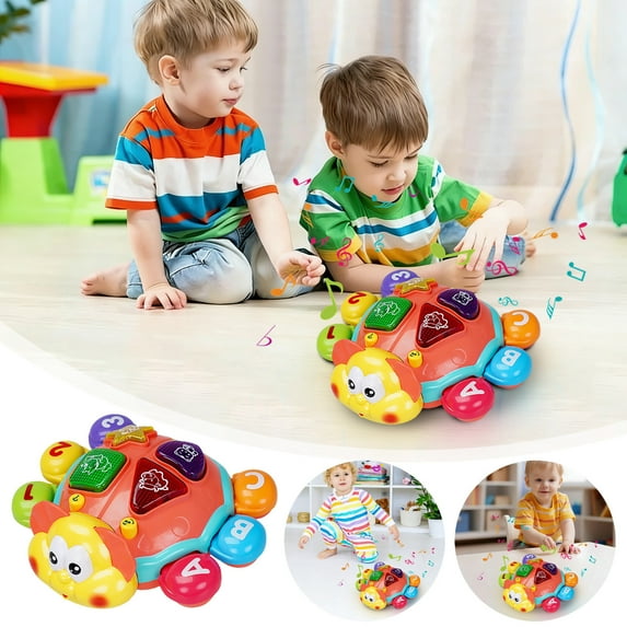 Musical Crawling Toy For Babies, Light Up Star Toy That Encourages Crawling Walking, Developmental Toy 6-12 Months(Multicolor)