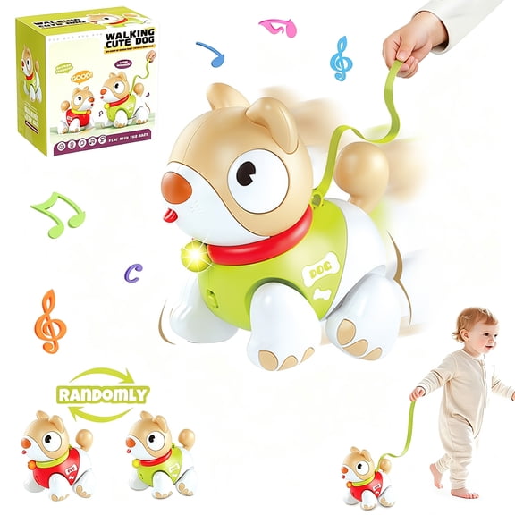 Musical Walking Toys for 1 2 3 Year Old Boys Girls, Interactive Learning, Encourages Crawling & Walking, Toddler Toys 1-3 for Boys, First Birthday Gift Toys for 1+ Year Old Boy