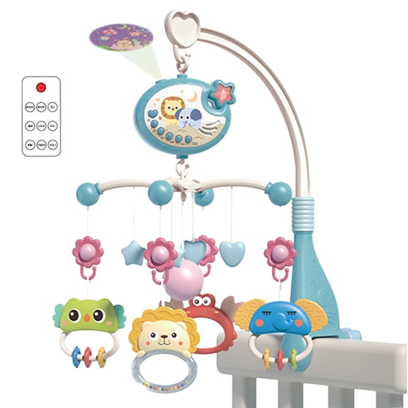 Musical Crib Mobile With Projector 400 Soothing Tunes Remote Controlled Rotating Sensory