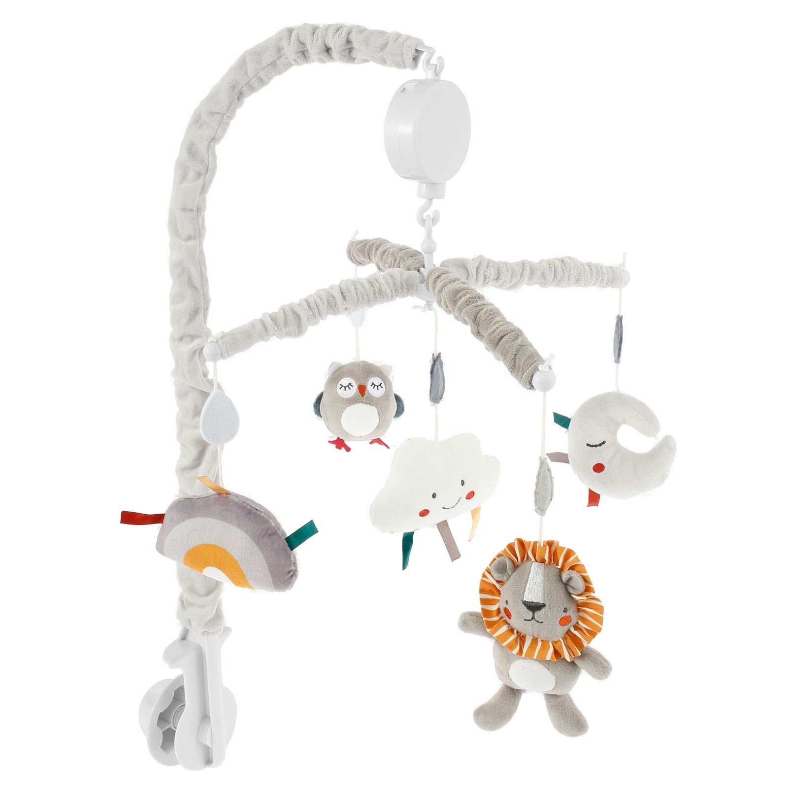 Musical Crib Mobile for Baby, Clip On Mobile for Crib or Pack n Play, Nursery Mobile with Music and Hanging Toys, Baby Boy and Girl Mobile for Crib