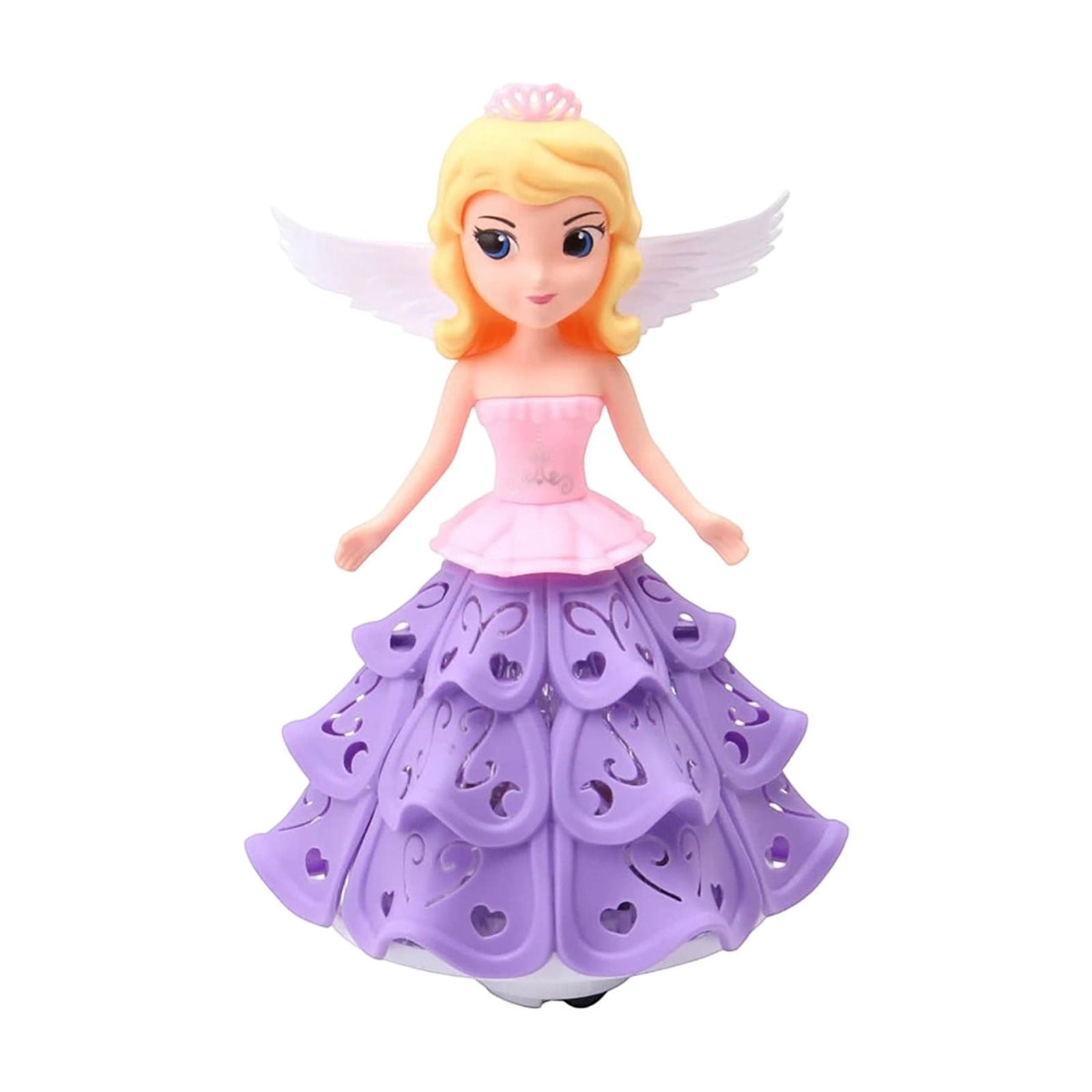 Musical Dancing Princess Doll with 3D LED Flashing Lights and 360 ...