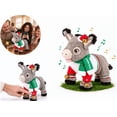 Musical Dominic the Donkey Christmas Plush, Singing and Dancing Battery ...