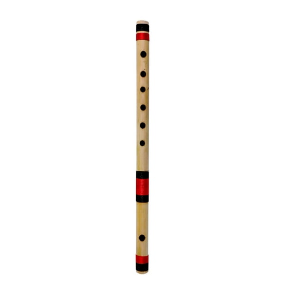 Musical Flutes C Sharp 6 Hole Bamboo Flute Bansuri with Flute Carry Bag Free (17 Inch) By Indian Collectible