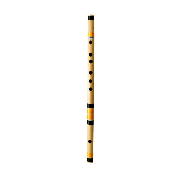 Musical Flutes D Natural 7 Hole Right Hand Bamboo Flute Bansuri with Flute Carry Bag Free (18 Inch) By Indian Collectible