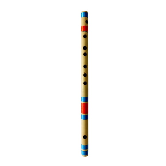 Musical Flutes F Natural 7 Hole Bamboo Flute Bansuri with Flute Carry Bag Free (14.5 Inch) By Indian Collectible