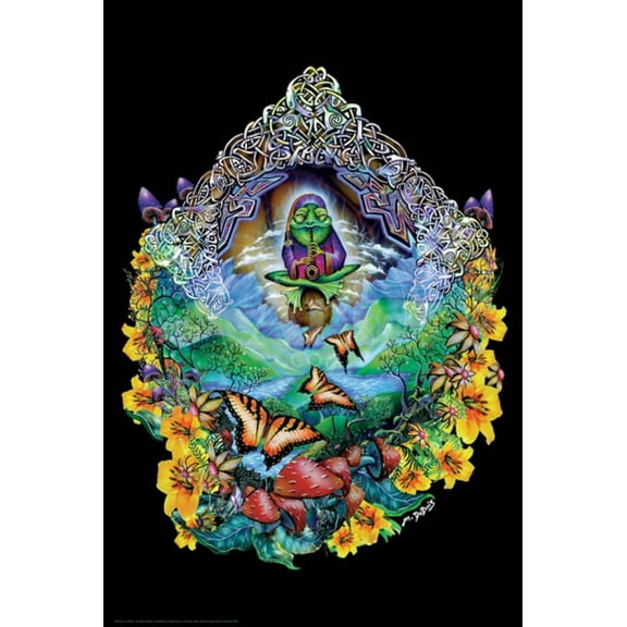 Musical Frog Blacklight Poster by Mike DuBois  23x36 Sold by Art.Com