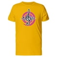 thumbnail image 1 of Musical G Clef Sine T-Shirt Men -Image by Shutterstock, Male 3X-Large, 1 of 2