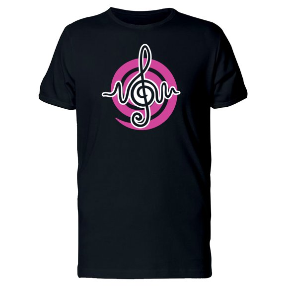 Musical G Clef Sine T-Shirt Men -Image by Shutterstock, Male XX-Large