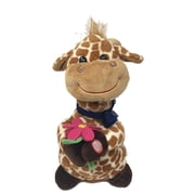 The Petting Zoo Templeton Giraffe Plush, Musical, Spinning Feature, Flower