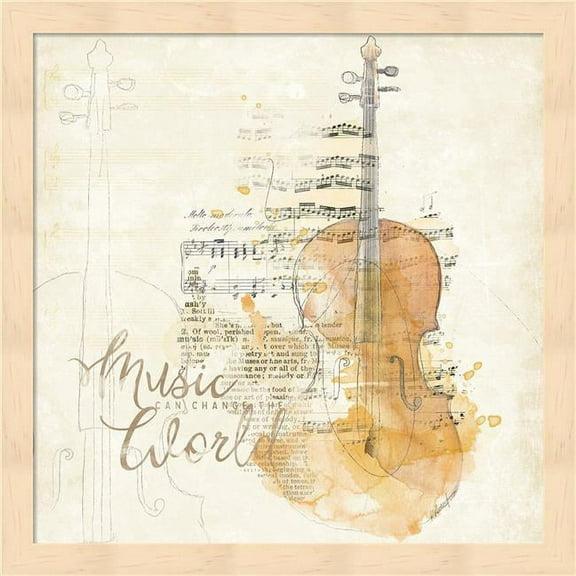 Musical Gift I by Katie Pertiet, Framed Wall Art, 13.25W x 13.25H