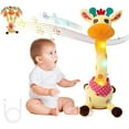 thumbnail image 1 of Musical Giraffe Toy – Sings, Dances & Repeats What You Say, Dancing Giraffe Toys, Electronic Giraffe Plush Toy, Interactive Mimicking Toy with Recording, Shining LED Lights, 1 of 7