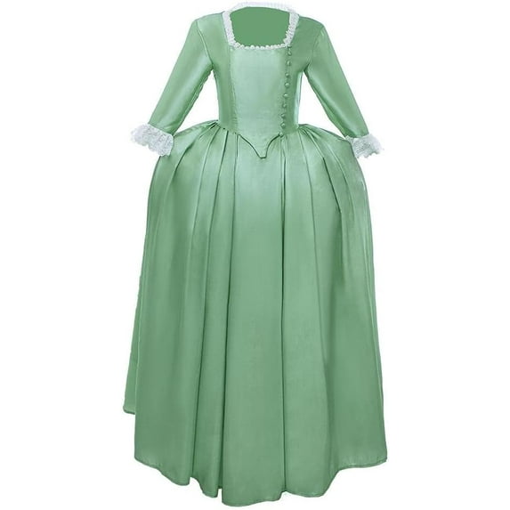 Musical Hamilton Dress Angelica Peggy Eliza Schuyler Sisters Dress Girls Hamilton Colonial Dress Green