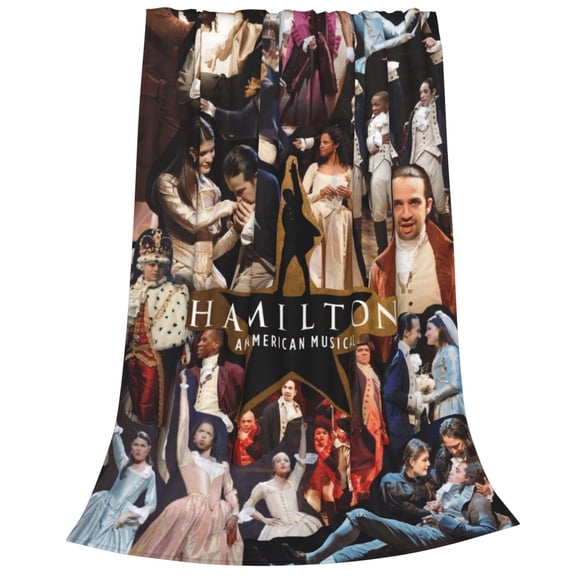 Musical Hamilton Throw Blanket 40"X30" Soft Flannel Lightweight Plush Air Conditioner Quilt Suitable For Sofa,Living Room,Bedroom,Double Bed