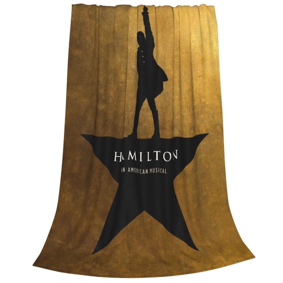 Musical Hamilton Throw Blanket 40"X30" Soft Flannel Lightweight Plush Air Conditioner Quilt Suitable For Sofa,Living Room,Bedroom,Double Bed