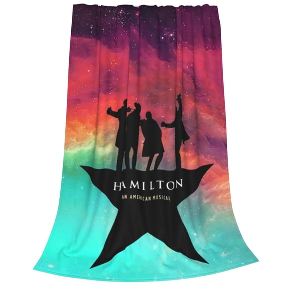 Musical Hamilton Throw Blanket 40"X30" Soft Flannel Lightweight Plush Air Conditioner Quilt Suitable For Sofa,Living Room,Bedroom,Double Bed