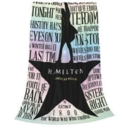 Musical Hamilton Throw Blanket 50"X40", Ultra-Soft Micro Fleece Blanket, Soft Cozy Blankets For Bed Couch Bed Sofa Living Room