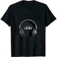 thumbnail image 1 of Musical Headphones Music Lover Musician Men Women Music T-Shirt, 1 of 5