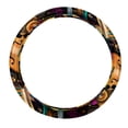 thumbnail image 1 of Musical Instrument 14.5 Inch Printing PVC Leather Car Wheel Cover Steering Wheel Covers Auto Accessories, 1 of 6