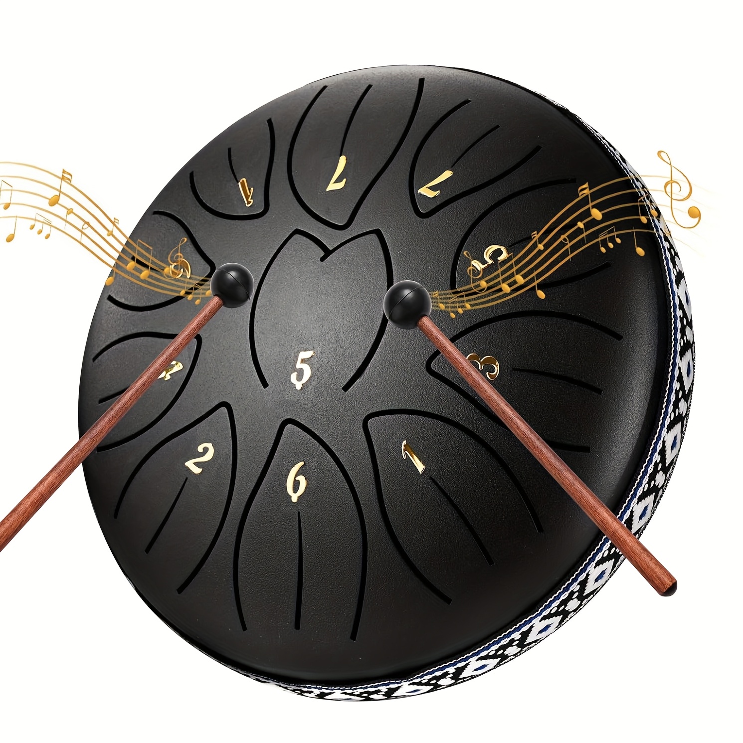 [Musical Instrument for Adults] 11-Note Steel Tongue Chakra Drum | 6 ...
