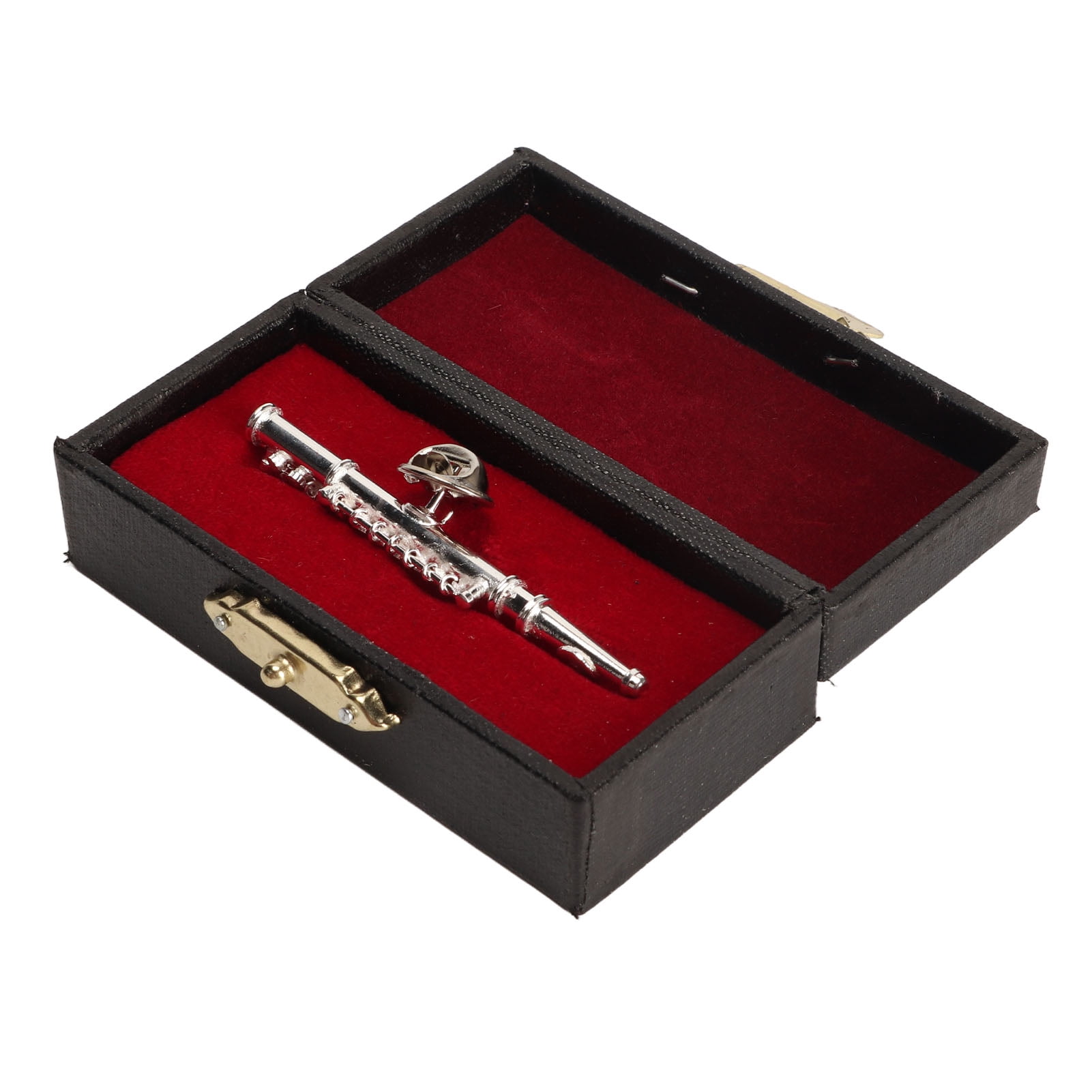 Musical Instrument Brooch, Flute Brooch Pin Decorative Silver Exquisite