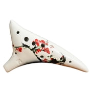 Musical Instrument Ceramic Ocarina With 12 Holes C Ceramic Ocarina For Beginners To Develop Playing Skills