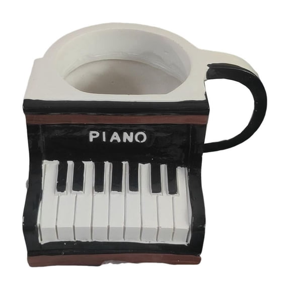 Musical Instrument Coffee Mug, Handcrafted Piano - Themed Cup with Piano Keyboard Design, for Music Lovers, Coffee Enthusiasts, Home Use, Office Use, Gift Giving
