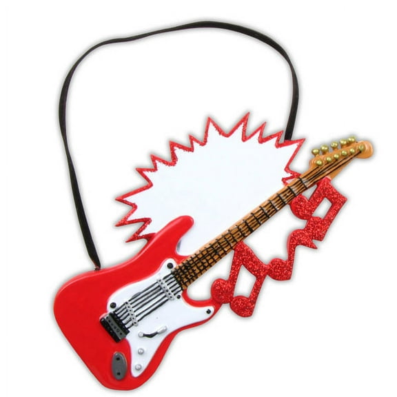 Musical Instrument Electric Guitar Personalized Christmas Ornament DO-IT-YOURSELF