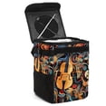 thumbnail image 1 of Musical Instrument Foldable Car Garbage Can with Lid, Leak-proof Hanging Storage Bag - Mini Trash Can for Car, 1 of 6