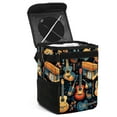 thumbnail image 1 of Musical Instrument Foldable Car Garbage Can with Lid, Leak-proof, and Hanging Storage Bag - Trash Can for Car, 1 of 6
