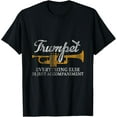 thumbnail image 1 of t-shirt Musical Instrument Marching Band Jazz Music Trumpet T-Shirt mens，black，women，funny，journey，Crew Neck, Short Sleeve,custom clothing patterns.gift, 1 of 4