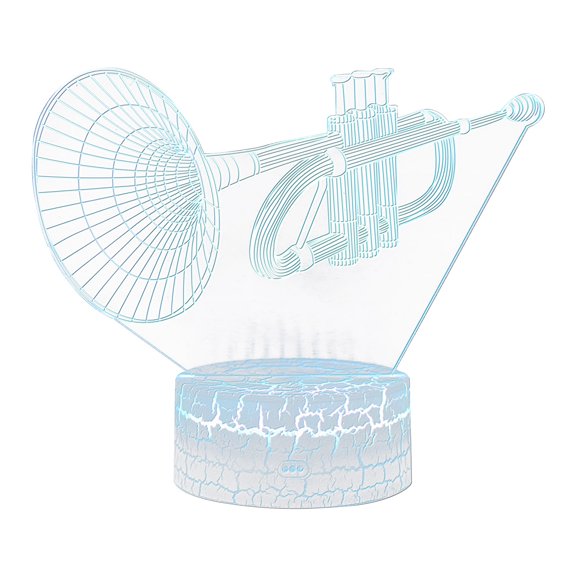 Musical Instrument Night Light LED Colorful 16-Color Remote Control Desk Lamp