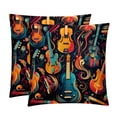 thumbnail image 1 of Musical Instrument Pillow Covers Inserts - Set of 2 Chair Pillow Covers, Decorative Pillows - Available in 16x16, 18x18, and 20x20 Inches with Unique Patterns for Any Occasion, 1 of 6
