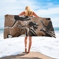 thumbnail image 1 of Musical Instrument Soft Bath Towel Summer Travel Round Beach Towel Microfiber Quick-drying Sport Towel, 1 of 4