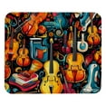 thumbnail image 1 of Musical Instrument Square Mouse Pad, 8.3x9.8 Inch, Non-Slip Rubber Bottom, Printed Desk Mat for Office and Gaming, 1 of 6