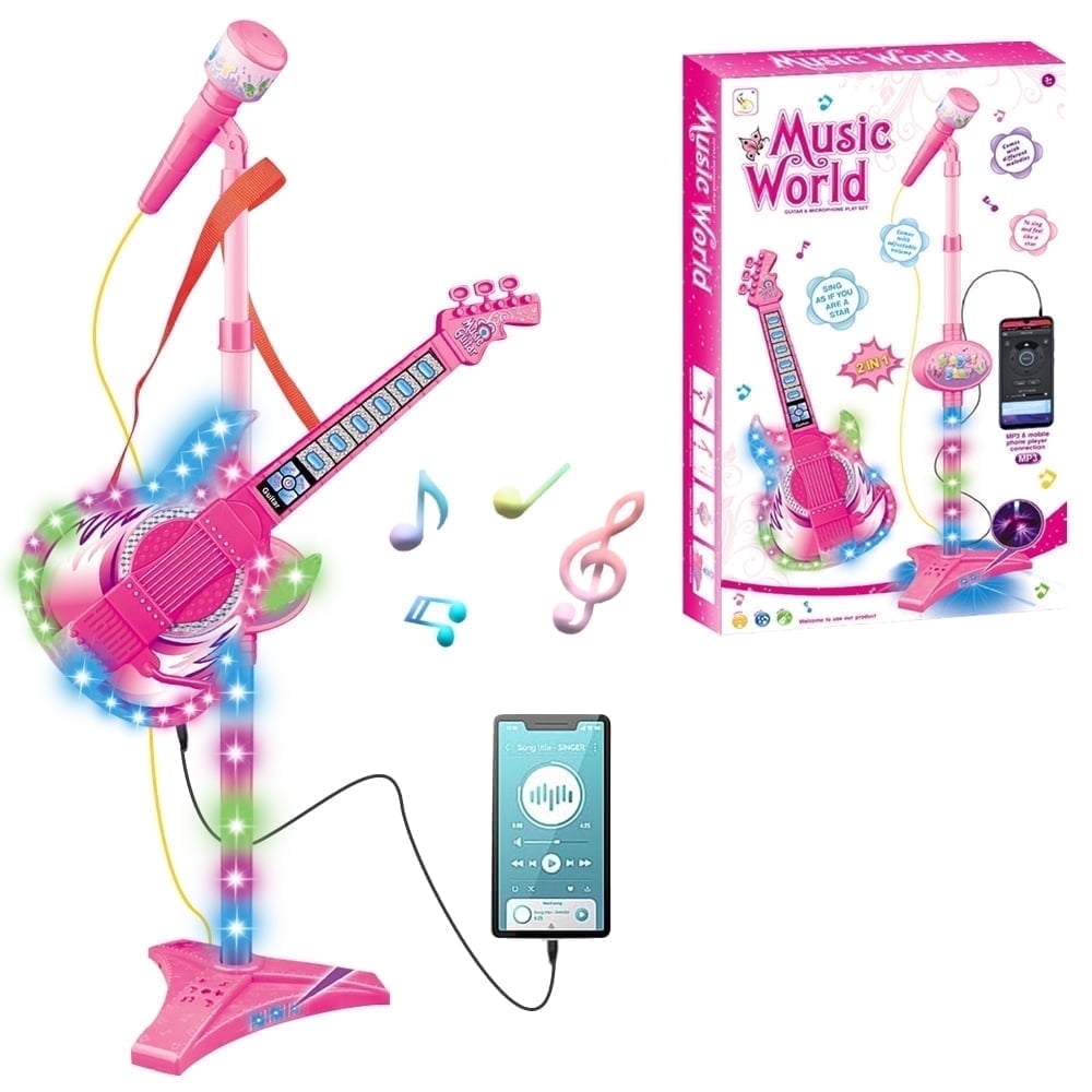 Musical Instrument Toy for Toddlers 3-5 Year Old Girls, Guitar Toys for Kids 3 4 5 6 7 Years Girls, Toys for Girls 3-6 Years, Birthday Gifts for Girls Toys 5-7