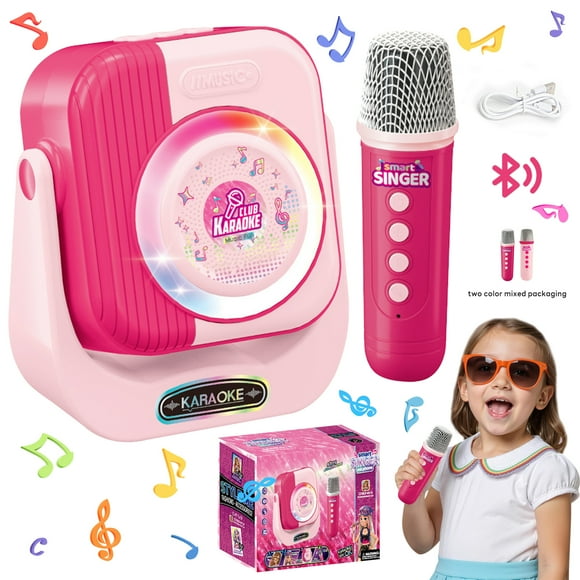 Singing Microphone Toys for Girls 3-6 Years, Kids Microphone Girls Toys 4 5 6 7 8 9 Year Old, Birthday Gifts for Girls Age 3+