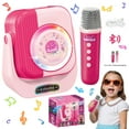 thumbnail image 1 of Karaoke Machine for Kids, Portable Bluetooth Speaker with 1 Wireless Microphone, Gifts for Girls Ages 3, 4, 5, 6, 7, 8, 9, 1 of 8