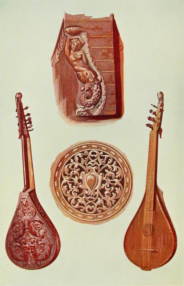 Musical Instruments 1921 Cetera Canvas Art - William Gibb (24 x 36)